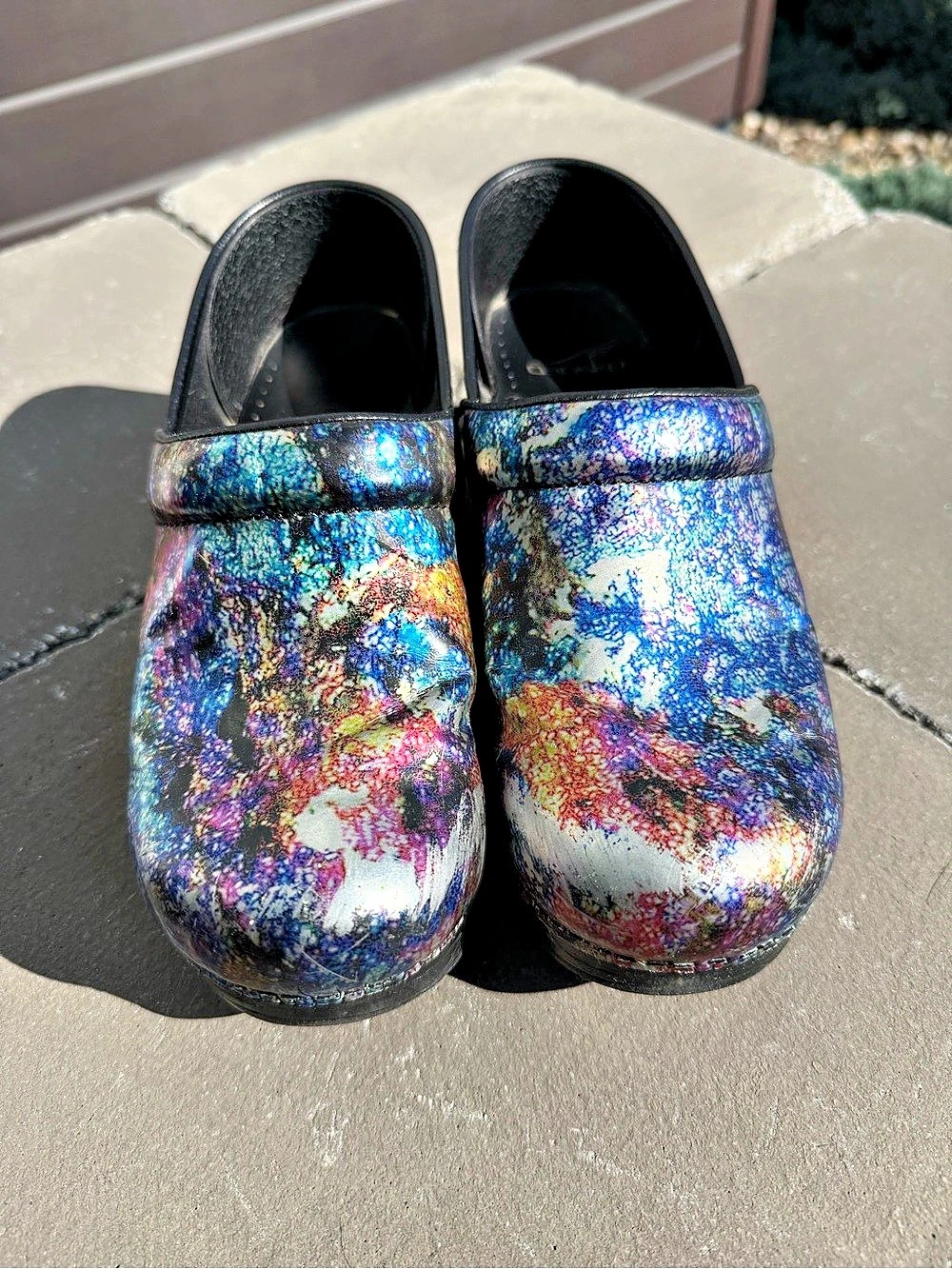 Dansko Professional Watercolor Clog Multicolor (38) fits 7.5-8.0